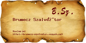 Brumecz Szalvátor névjegykártya